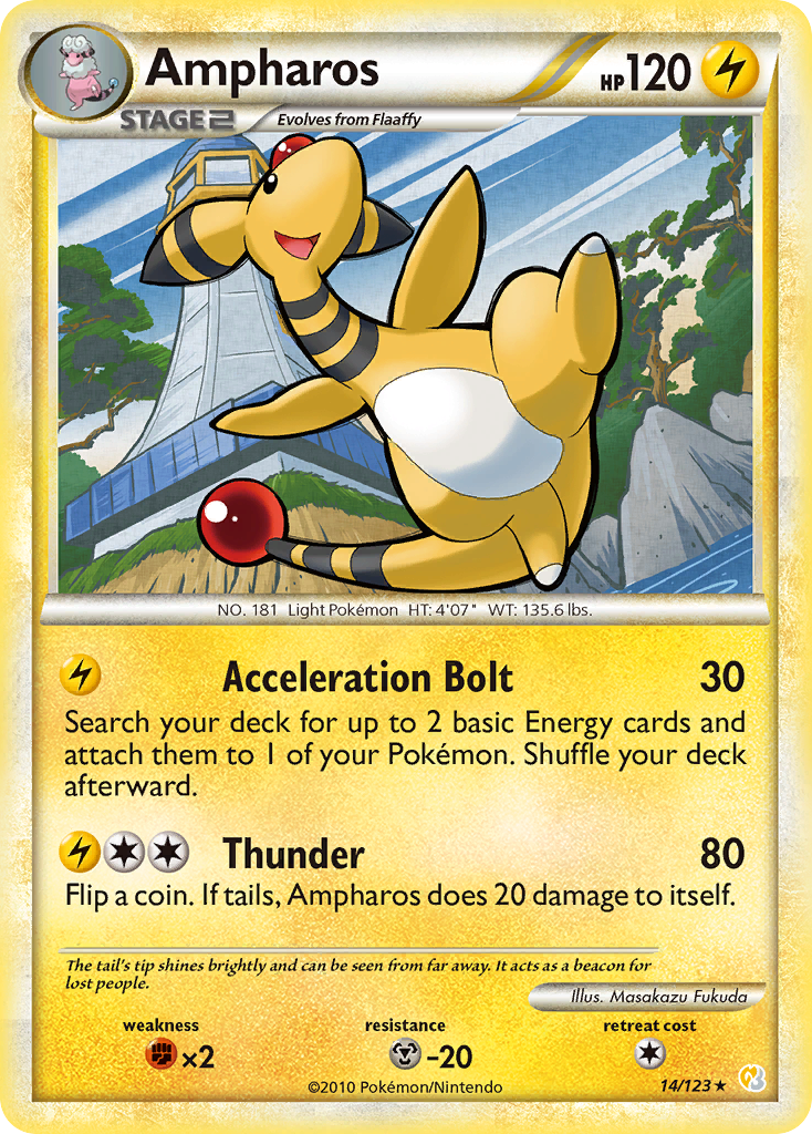 Ampharos (14/123) [HeartGold & SoulSilver: Base Set] | Tables and Towers