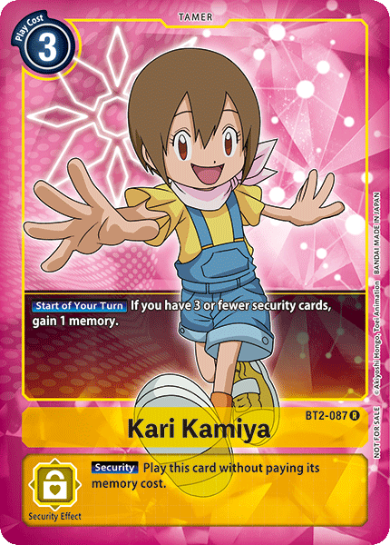 Kari Kamiya [BT2-087] (Buy-A-Box Promo) [Release Special Booster Ver.1.0 Promos] | Tables and Towers