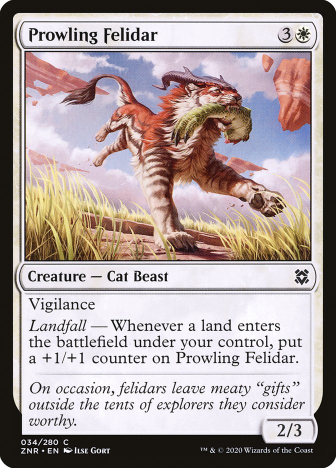 Prowling Felidar [Zendikar Rising] | Tables and Towers