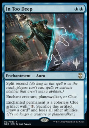 In Too Deep (Promo Pack) [Streets of New Capenna Commander Promos] | Tables and Towers