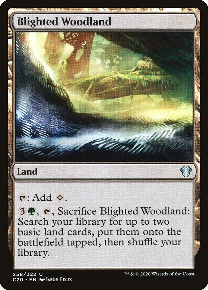 Blighted Woodland [Commander 2020] | Tables and Towers