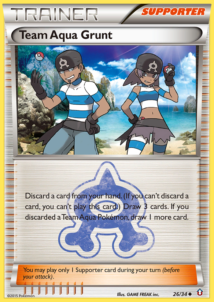 Team Aqua Grunt (26/34) [XY: Double Crisis] | Tables and Towers