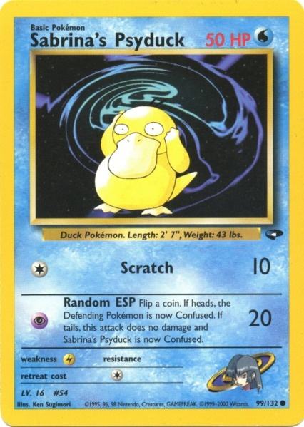 Sabrina's Psyduck (99/132) [Gym Challenge Unlimited] | Tables and Towers