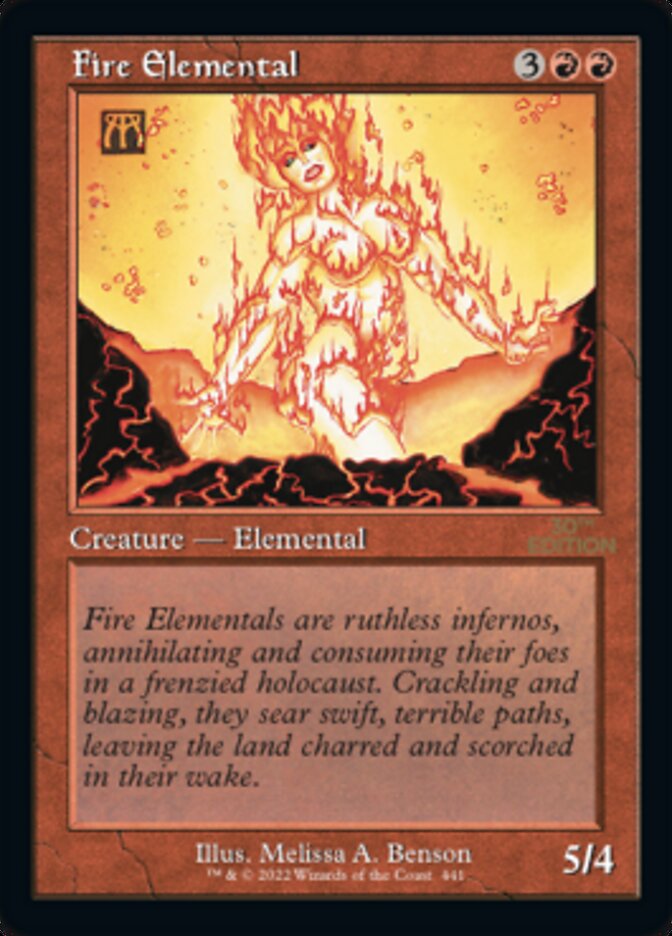 Fire Elemental (Retro) [30th Anniversary Edition] | Tables and Towers