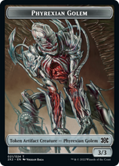 Zombie // Phyrexian Golem Double-Sided Token [Double Masters 2022 Tokens] | Tables and Towers