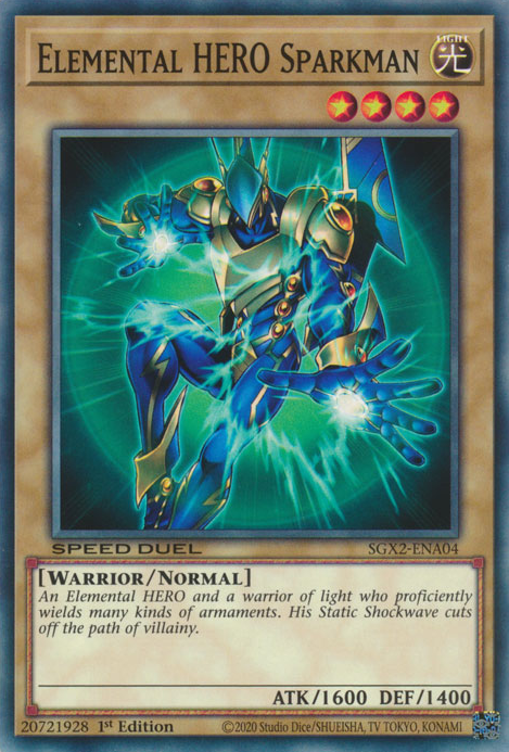 Elemental HERO Sparkman [SGX2-ENA04] Common | Tables and Towers