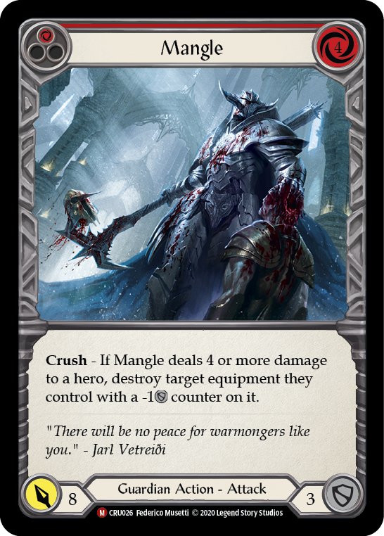 Mangle [CRU026] (Crucible of War)  1st Edition Rainbow Foil | Tables and Towers