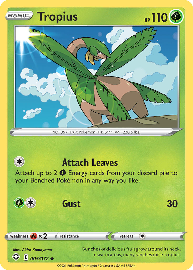 Tropius (005/072) [Sword & Shield: Shining Fates] | Tables and Towers