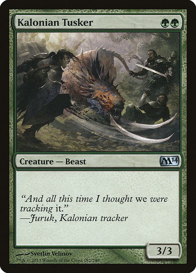 Kalonian Tusker [Magic 2014] | Tables and Towers