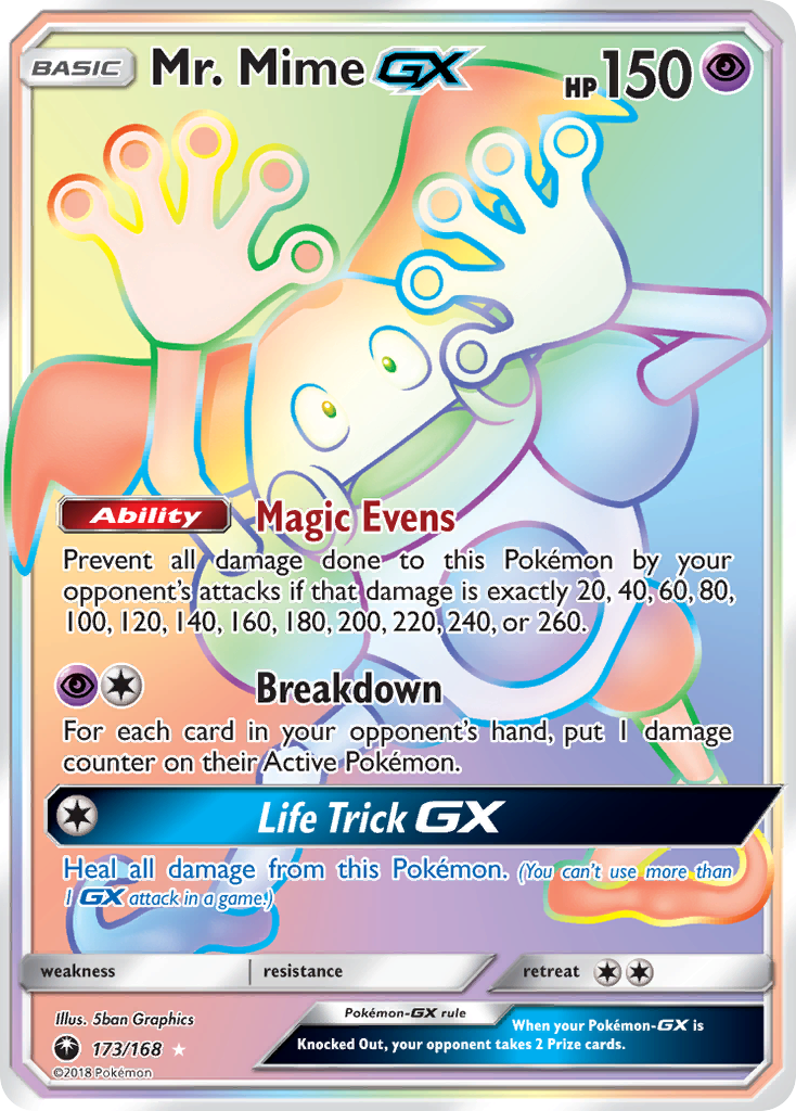 Mr. Mime GX (173/168) [Sun & Moon: Celestial Storm] | Tables and Towers