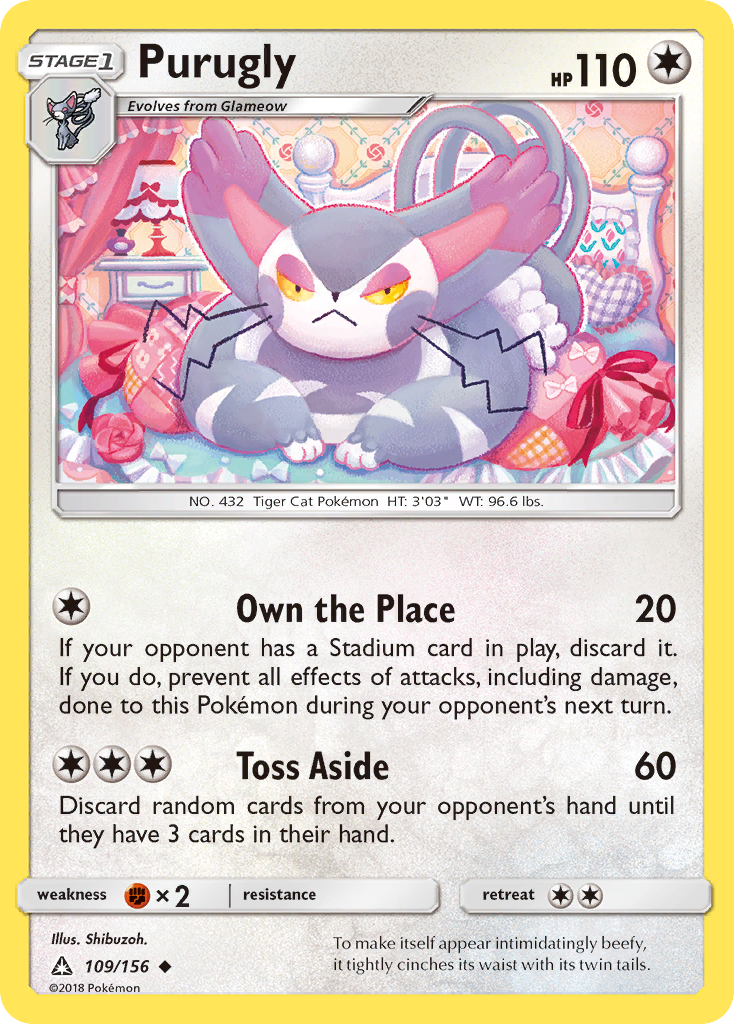 Purugly (109/156) [Sun & Moon: Ultra Prism] | Tables and Towers