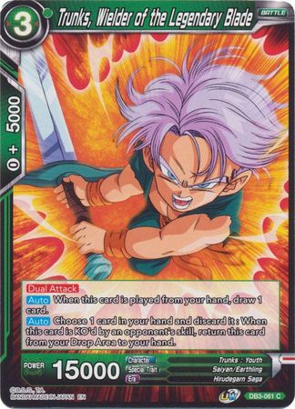 Trunks, Wielder of the Legendary Blade (DB3-061) [Giant Force] | Tables and Towers