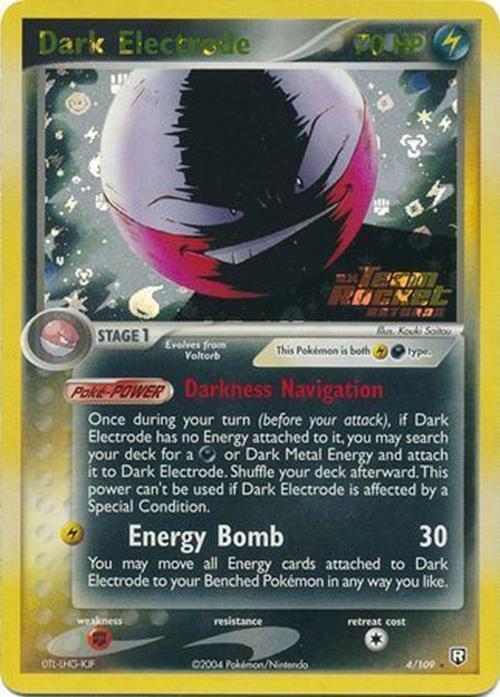 Dark Electrode (4/109) (Stamped) [EX: Team Rocket Returns] | Tables and Towers