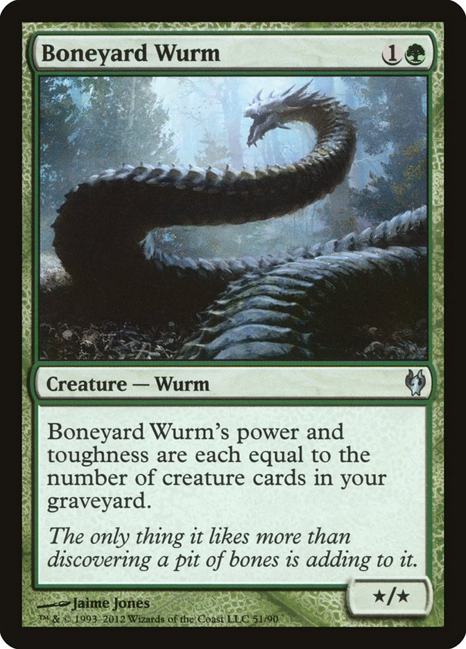 Boneyard Wurm [Duel Decks: Izzet vs. Golgari] | Tables and Towers