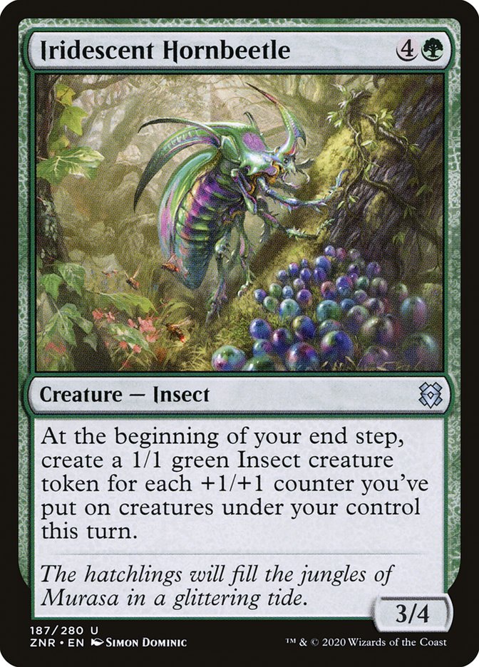 Iridescent Hornbeetle [Zendikar Rising] | Tables and Towers