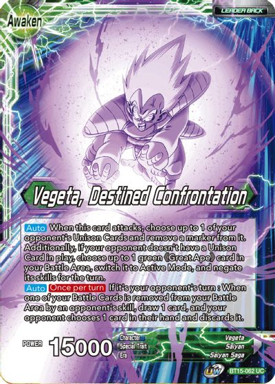 Vegeta // Vegeta, Destined Confrontation (BT15-062) [Saiyan Showdown] | Tables and Towers