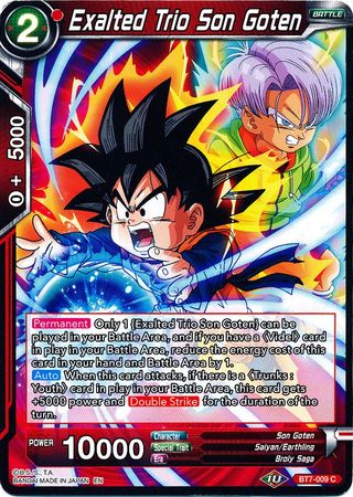 Exalted Trio Son Goten (BT7-009) [Assault of the Saiyans] | Tables and Towers