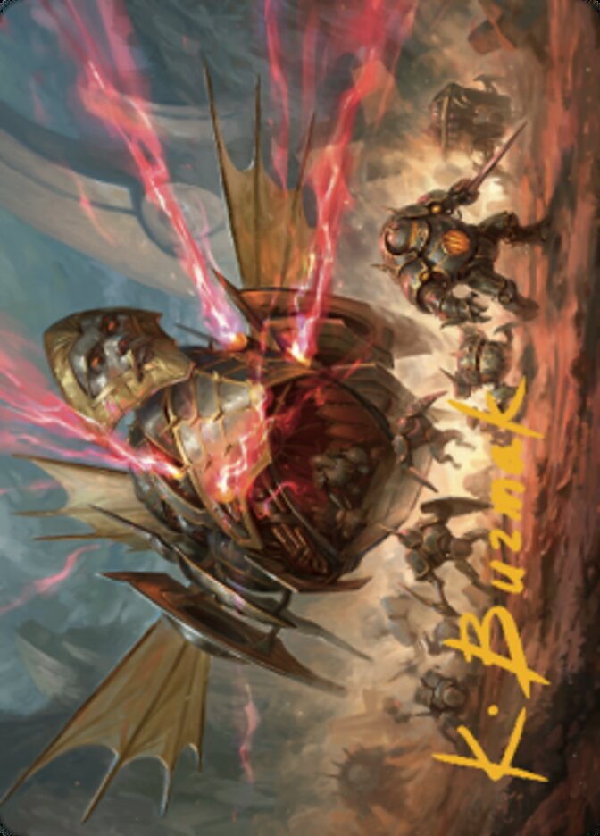 Liberator, Urza's Battlethopter Art Card (Gold-Stamped Signature) [The Brothers' War Art Series] | Tables and Towers