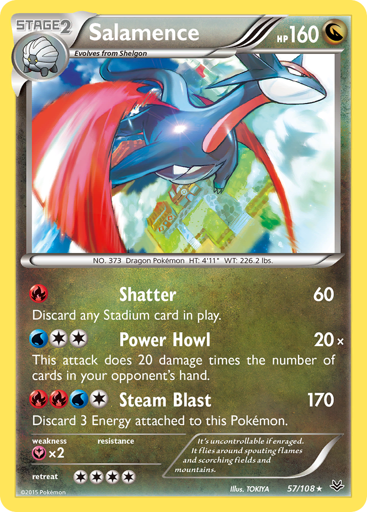 Salamence (57/108) [XY: Roaring Skies] | Tables and Towers