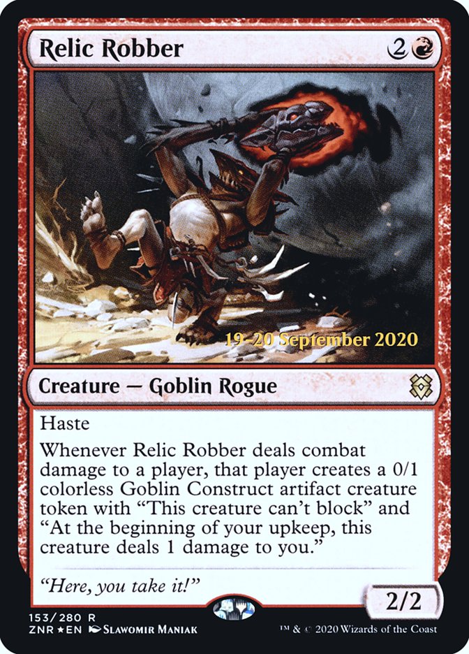 Relic Robber [Zendikar Rising Prerelease Promos] | Tables and Towers