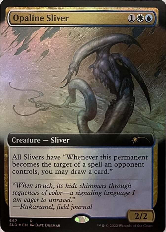 Opaline Sliver (Extended Art) [Secret Lair Drop Promos] | Tables and Towers