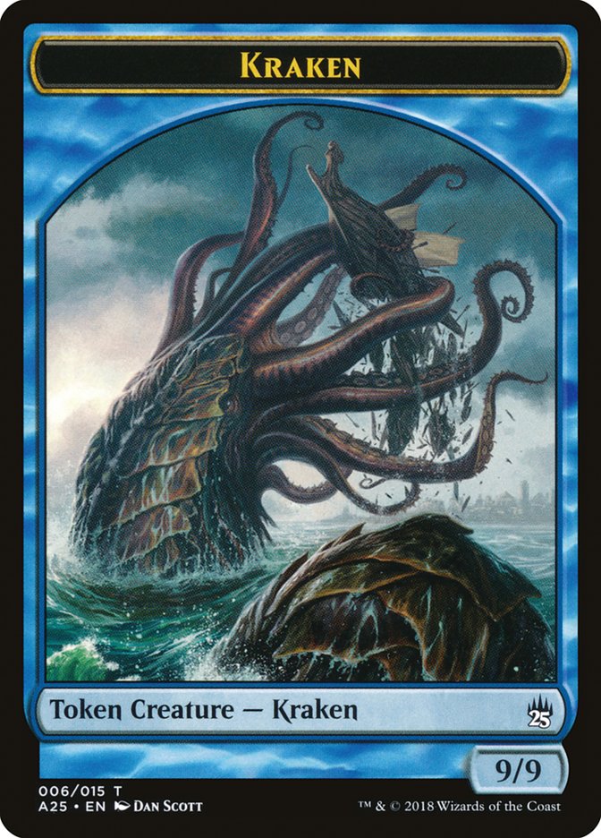 Fish // Kraken Double-Sided Token [Masters 25 Tokens] | Tables and Towers