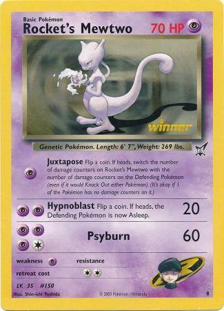 Rocket's Mewtwo (8) (Jumbo Card) [Best of Promos] | Tables and Towers