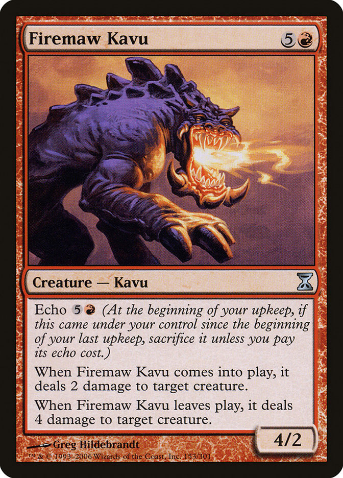 Firemaw Kavu [Time Spiral] | Tables and Towers