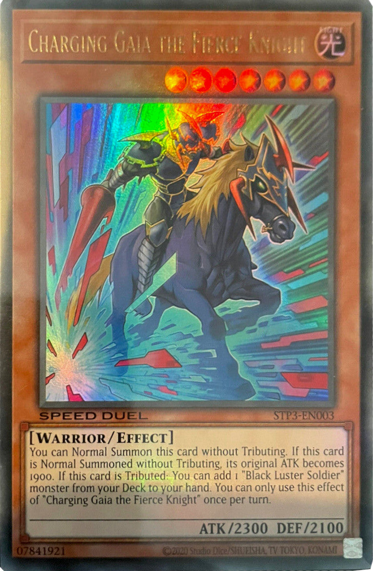 Charging Gaia the Fierce Knight [STP3-EN003] Ultra Rare | Tables and Towers