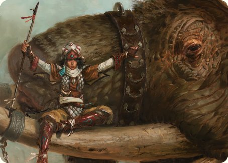 Tuskguard Captain Art Card [Commander Masters Art Series] | Tables and Towers