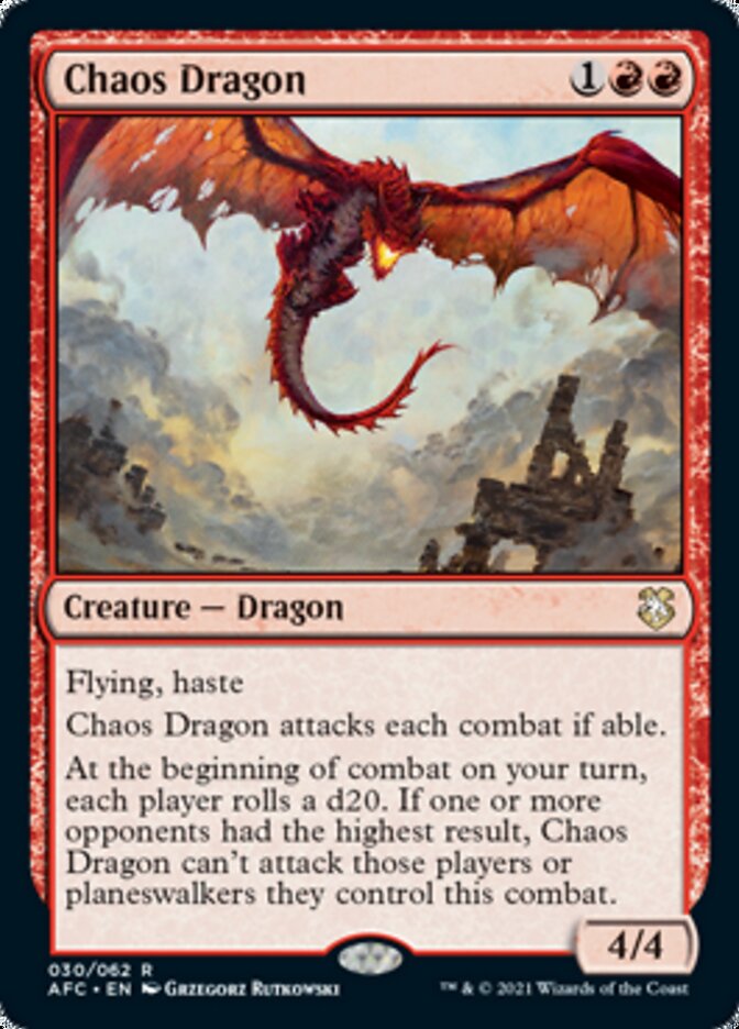 Chaos Dragon [Dungeons & Dragons: Adventures in the Forgotten Realms Commander] | Tables and Towers