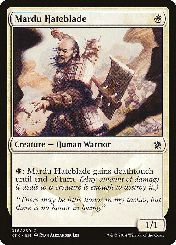 Mardu Hateblade [Khans of Tarkir] | Tables and Towers