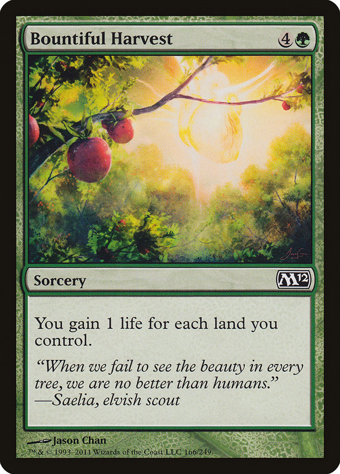 Bountiful Harvest [Magic 2012] | Tables and Towers