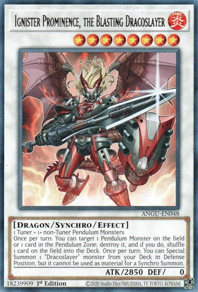 Ignister Prominence, the Blasting Dracoslayer (Rare) [ANGU-EN048] Rare | Tables and Towers