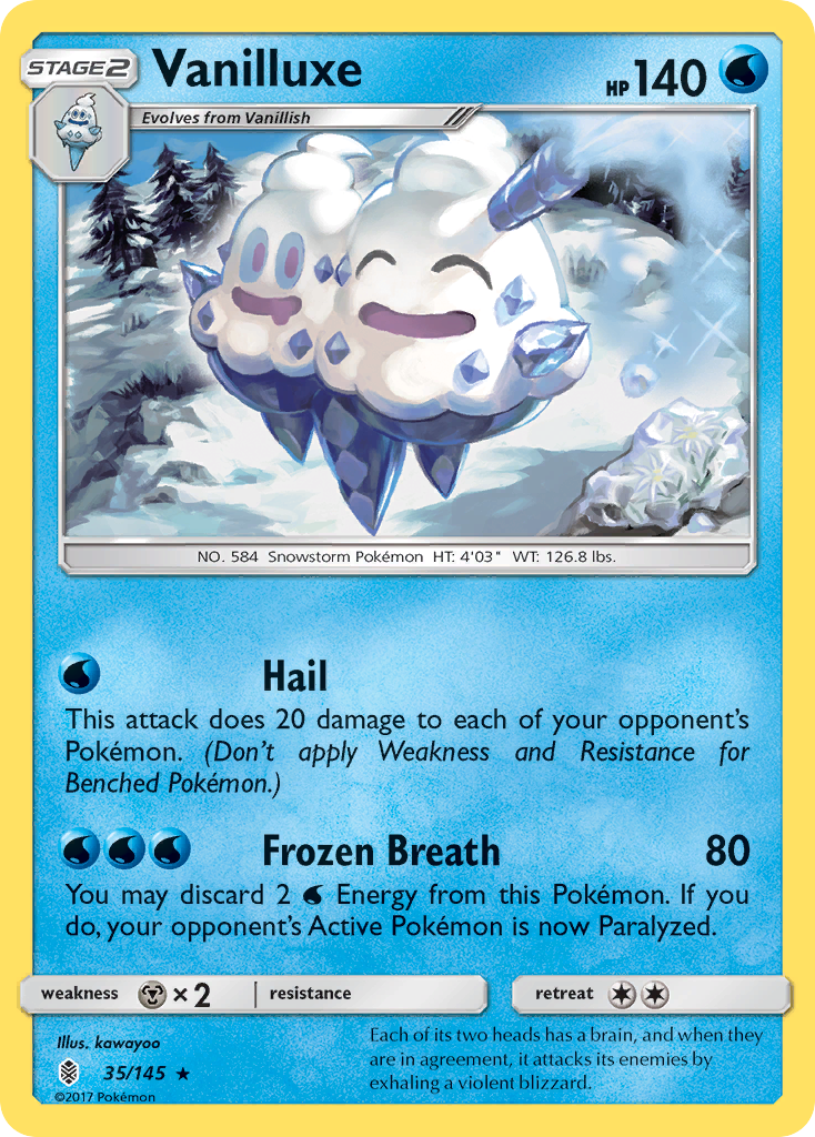 Vanilluxe (35/145) [Sun & Moon: Guardians Rising] | Tables and Towers