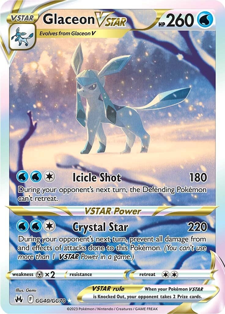 Glaceon VSTAR (GG40/GG70) [Sword & Shield: Crown Zenith] | Tables and Towers