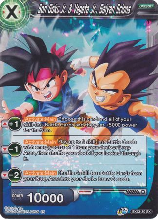 Son Goku Jr. & Vegeta Jr., Saiyan Scions (EX13-30) [Special Anniversary Set 2020] | Tables and Towers