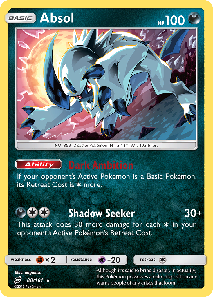 Absol (88/181) [Sun & Moon: Team Up] | Tables and Towers