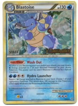 Blastoise (13/95) (Staff Prerelease Promo) [HeartGold & SoulSilver: Black Star Promos] | Tables and Towers