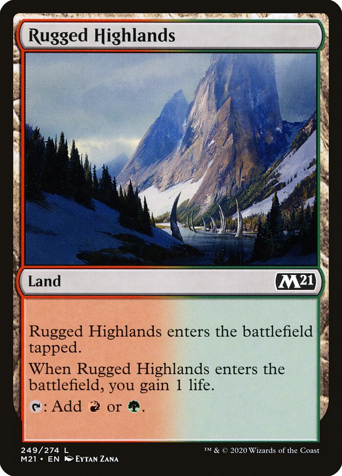 Rugged Highlands [Core Set 2021] | Tables and Towers