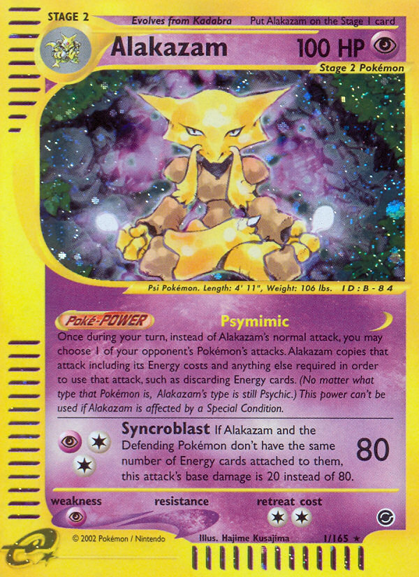 Alakazam (1/165) [Expedition: Base Set] | Tables and Towers