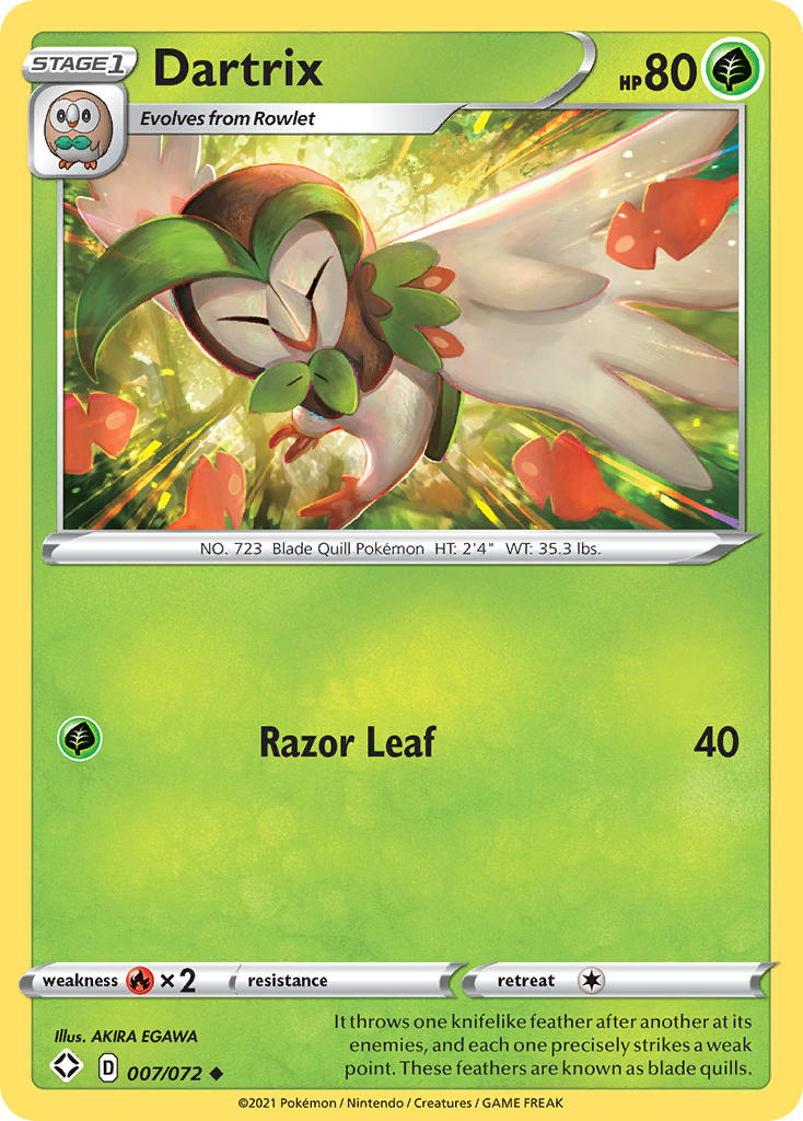 Dartrix (007/072) [Sword & Shield: Shining Fates] | Tables and Towers