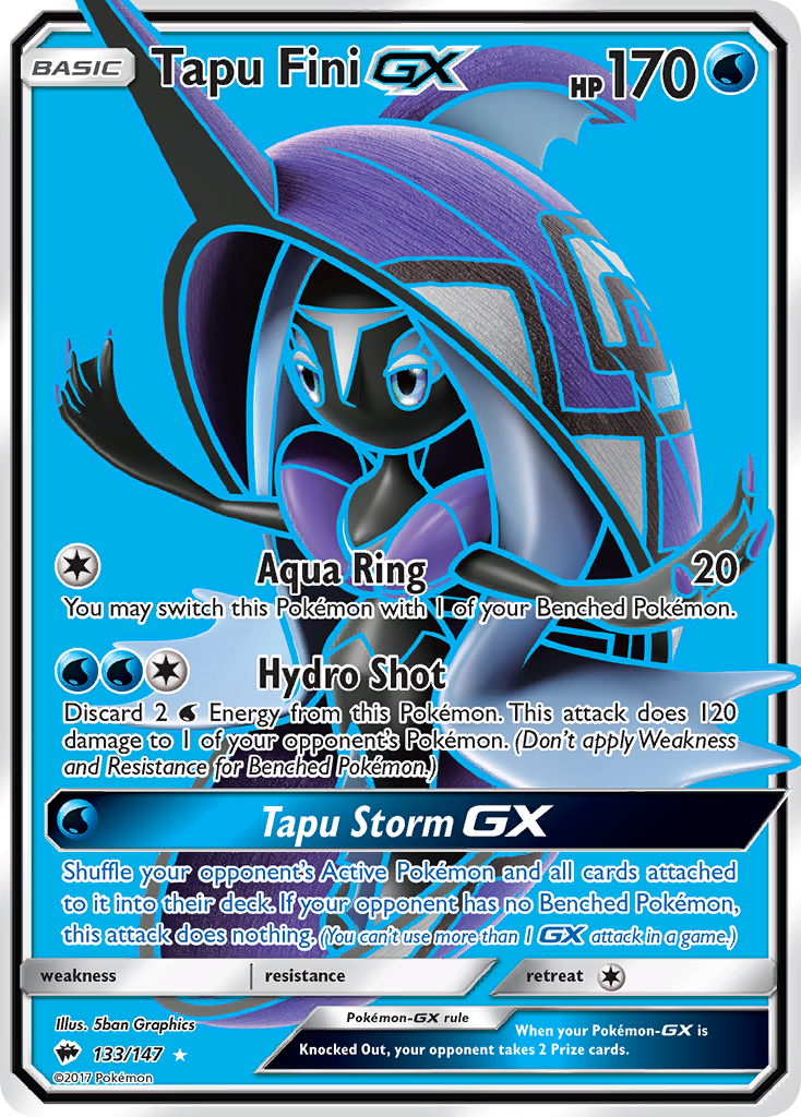 Tapu Fini GX (133/147) [Sun & Moon: Burning Shadows] | Tables and Towers