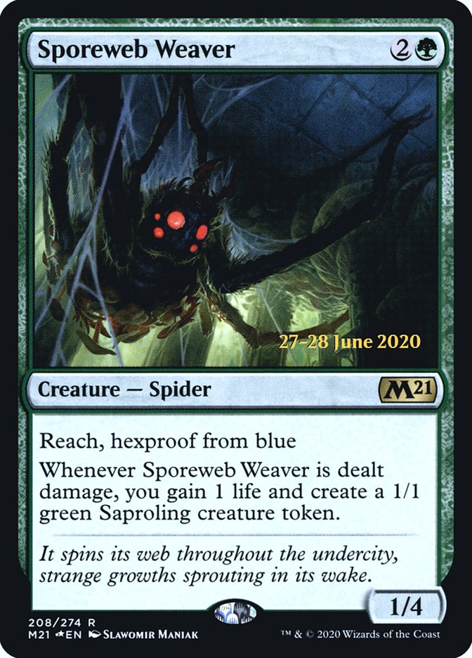 Sporeweb Weaver [Core Set 2021 Prerelease Promos] | Tables and Towers