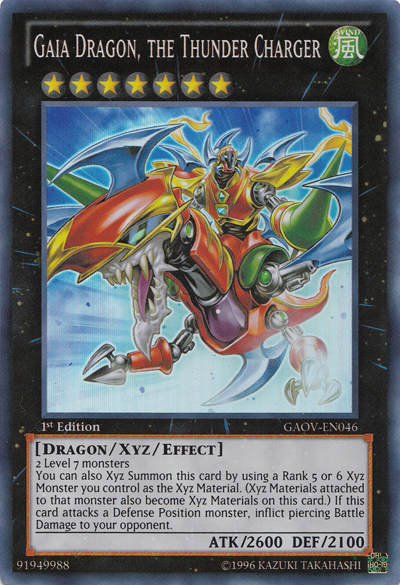 Gaia Dragon, the Thunder Charger [GAOV-EN046] Super Rare | Tables and Towers