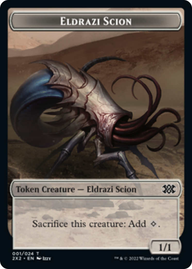 Zombie // Eldrazi Scion Double-Sided Token [Double Masters 2022 Tokens] | Tables and Towers