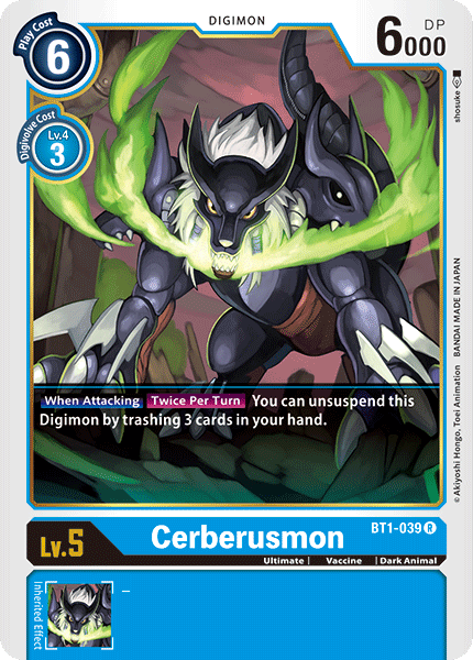 Cerberusmon [BT1-039] [Release Special Booster Ver.1.0] | Tables and Towers