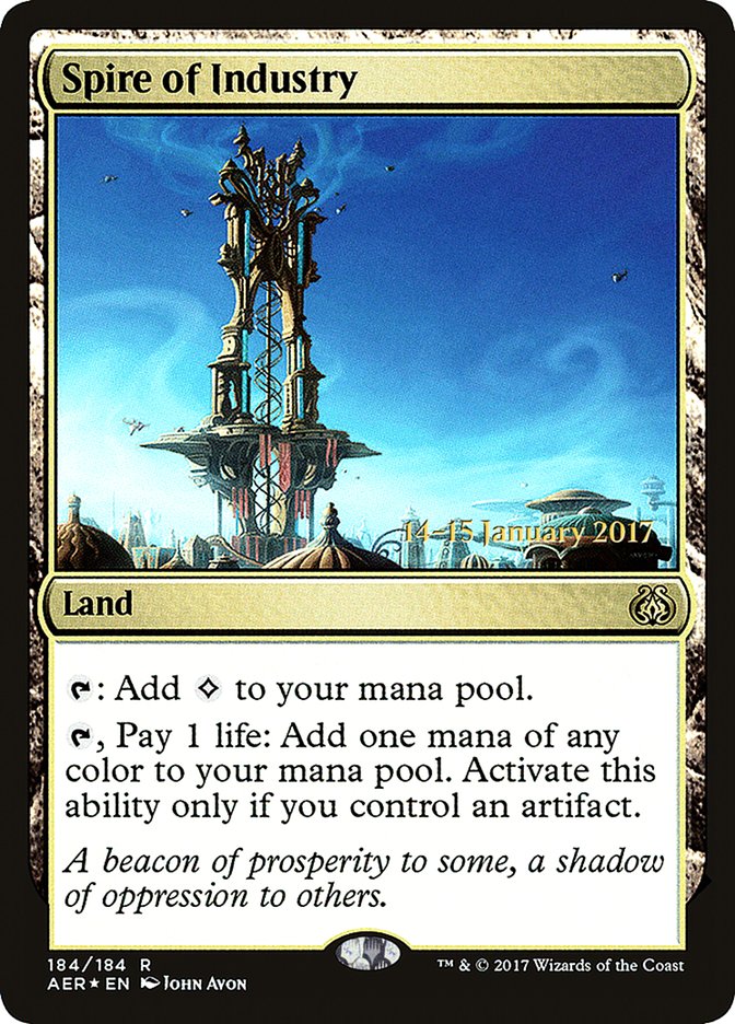 Spire of Industry [Aether Revolt Prerelease Promos] | Tables and Towers