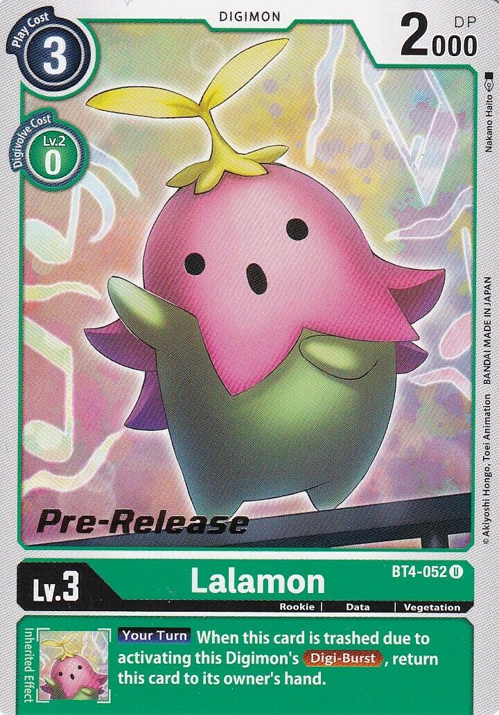 Lalamon [BT4-052] [Great Legend Pre-Release Promos] | Tables and Towers