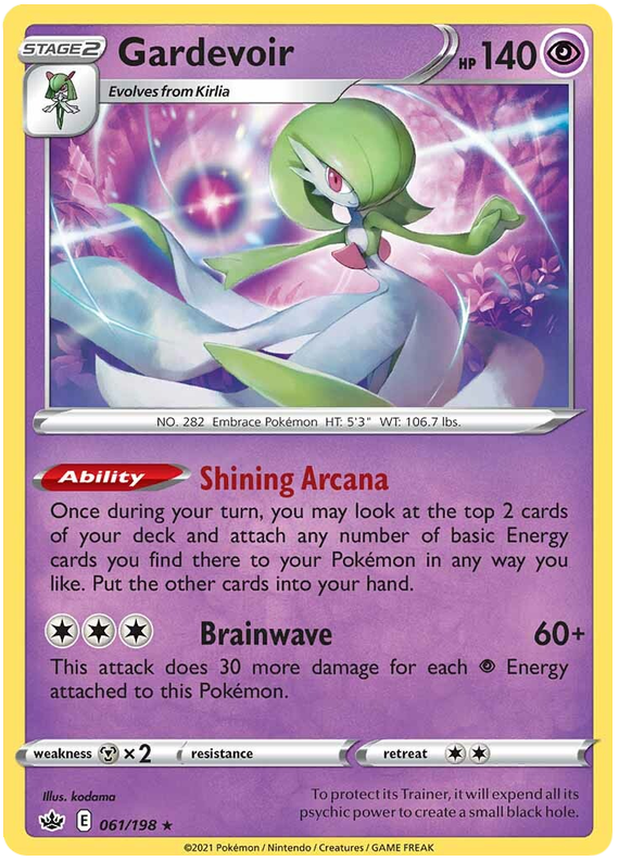 Gardevoir (061/198) (Theme Deck Exclusive) [Sword & Shield: Chilling Reign] | Tables and Towers